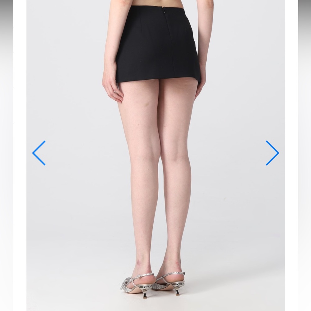 AREA NYC Black Deco Bow Slit Miniskirt - NWT- size 6 - Picture 12 of 17